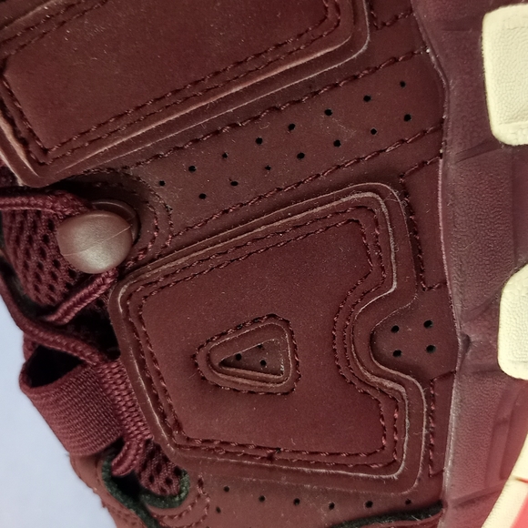 Nike Air More Uptempo Burgundy Athletic Shoes "Night Maroon" - Picture 13 of 13